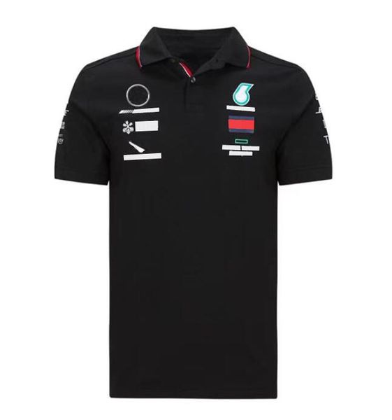 

2021 f1 team short sleeve-polyester quick-drying lapel t-shirt customized same style