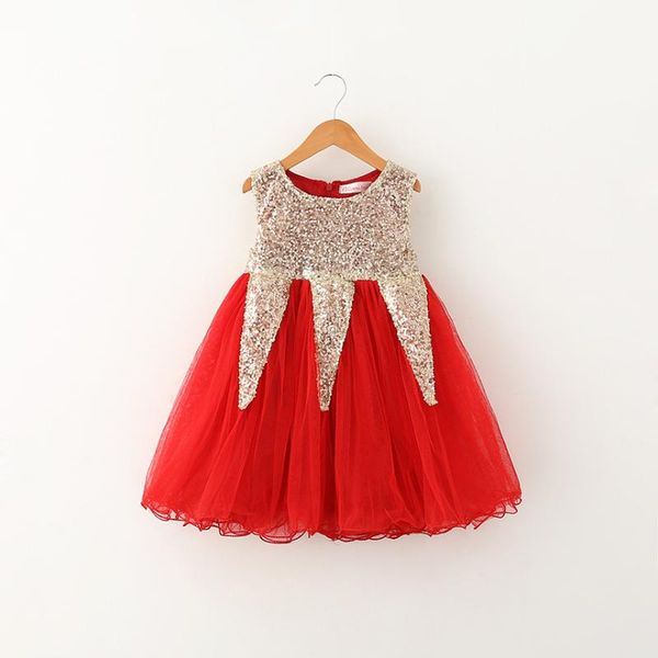 

girl's dresses 5p325 baby girls dress 2021 party girl summer toddler clothing wholesale boutique, Red;yellow