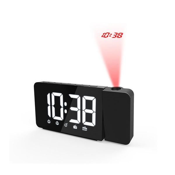

desk & table clocks projection digital clock with snooze function backlight rotatable led fm electronic home decoration