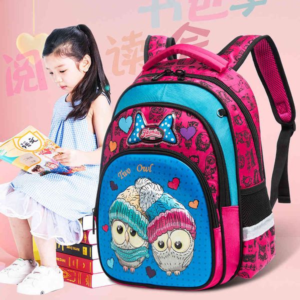 

school bag russian cartoon design bag for primary students in grades 1-3-5, load reduction and spine protection, 15 inch boys' girls&#0