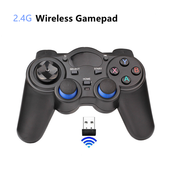 

game controllers & joysticks 2.4g wireless controller joystick gamepad with micro usb otg converter adapter for android tv box pc ps3