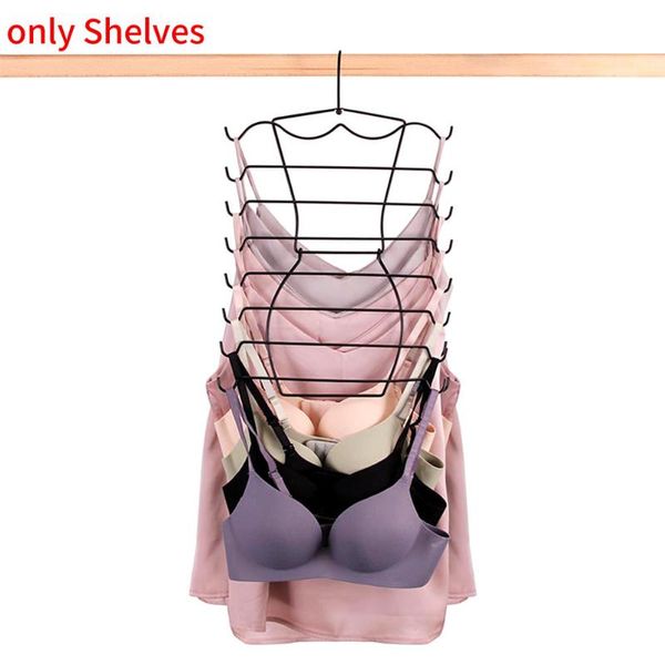 

multi layer belt household bathroom carbon steel underwear hanger clothes organizer storage rack space saving multipurpose el hangers & rack