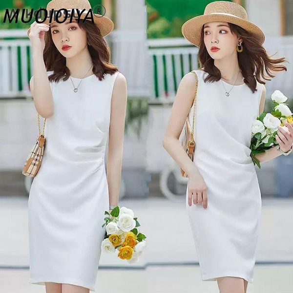 

casual dresses sleevless ruffles dress women simple chic work wear womens office lady pencil white black party vestidos, Black;gray