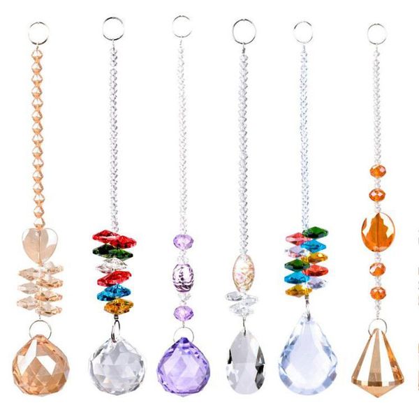 

decorative objects & figurines crystal lighting ball octagonal pendant colored bead diy jewelry curtain