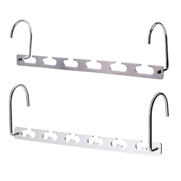 

hangers & racks 6-hole hanger portable folding drying rack multifunctional scarf clothes storage non-slip stainless steel save space