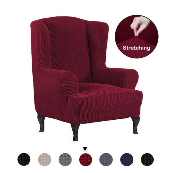 

chair covers all-inclusive sloping arm king back cover thicken tiger bench elastic armchair wingback wing sofa