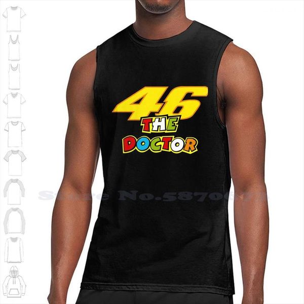 

the moto racing summer funny tank sleeveless vest for men women motorsport team factory vale yellow rossi, White;black