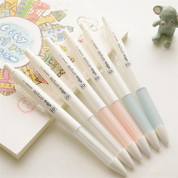 

gel pens pen 0.5mm black ink quality simple lovely student writing smooth neutral office school stationery 3pcs/lot1