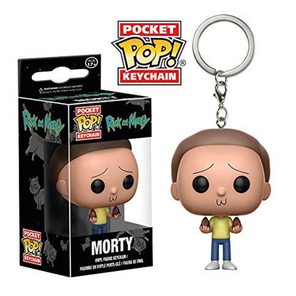 

funko pop figures rick and morty keychain pendant doll figure