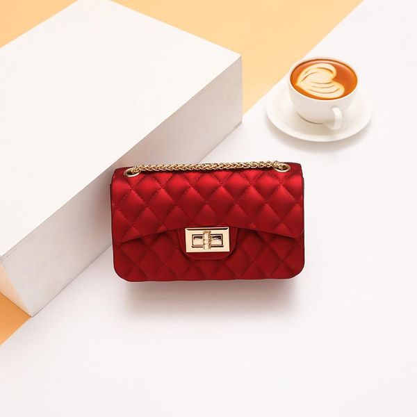 

evening bags dull polish gel bag korean-style trend mini 2021 summer style rhombus elegant shoulder