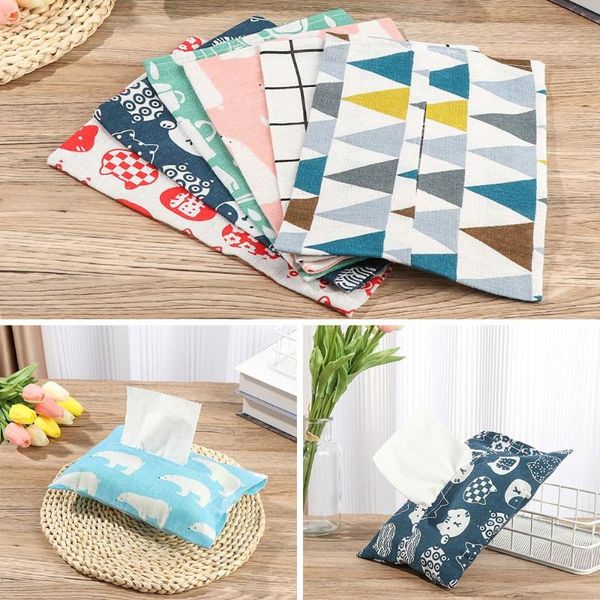

tissue boxes & napkins cute fabric household car box napkin holder cotton linen