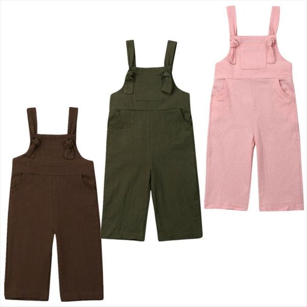 

1 6years casual kids boy girl romper jumpsuit playsuit overall outfit clothes, Blue