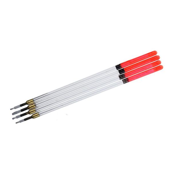 

fishing accessories 20 clear crystal waggler fish floats floating stem tube set