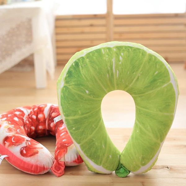 Almofada/travesseiro decorativo Simulação criativa Simulação frutas Turismo de brinquedo desenho animado melancia de-deco