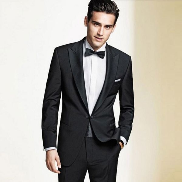 

men's suits & blazers black classic men for wedding costume homme custom made formal wide peaked lapel terno masculino 2piece man, White;black