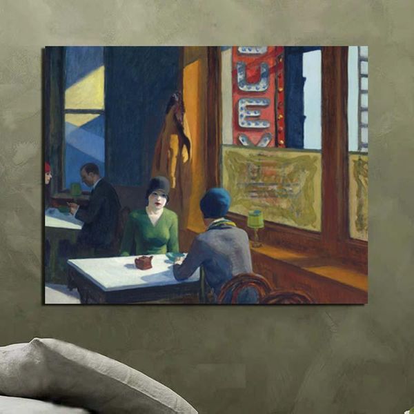 

paintings edward hopper talking person canvas painting prints living room home decoration modern wall art oil posters pictures