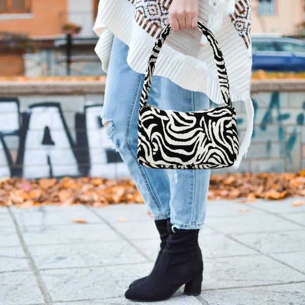 

evening bags animal pattern for women small shoulder bag female designer lady underarm tote casual shopping handle handbags