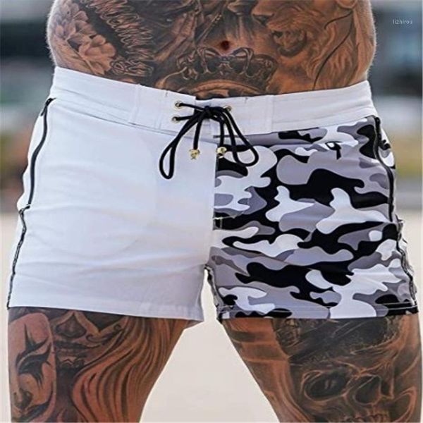 

summer style running shorts men's 2-in-1 sports jogging fitness training quick-drying gym spo, White;black