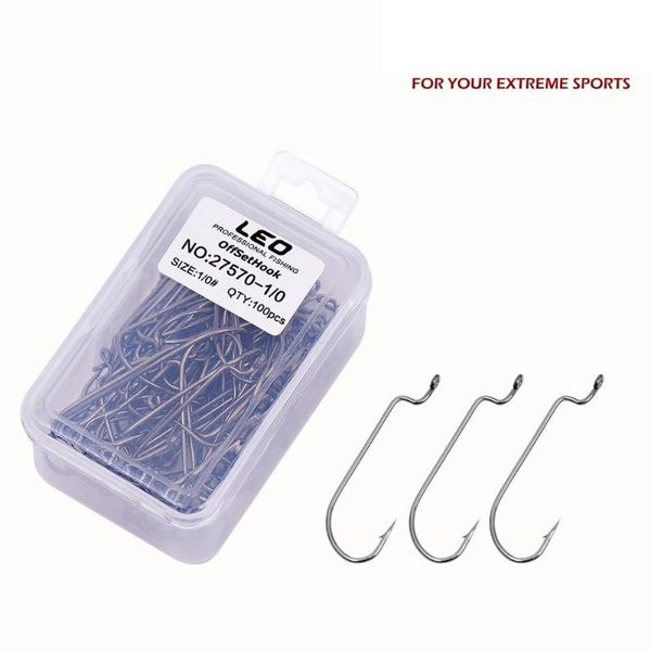 

fishing hooks 100pcs/box hook curved handle baits high carbon steel fish