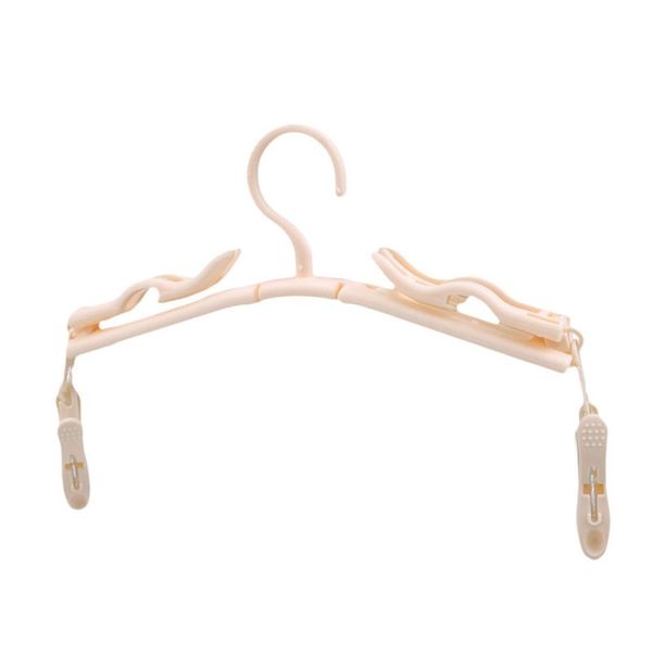 

hangers & racks travel folding hanger multifunctional windproof drying rack portable non-slip clothes pants with clip