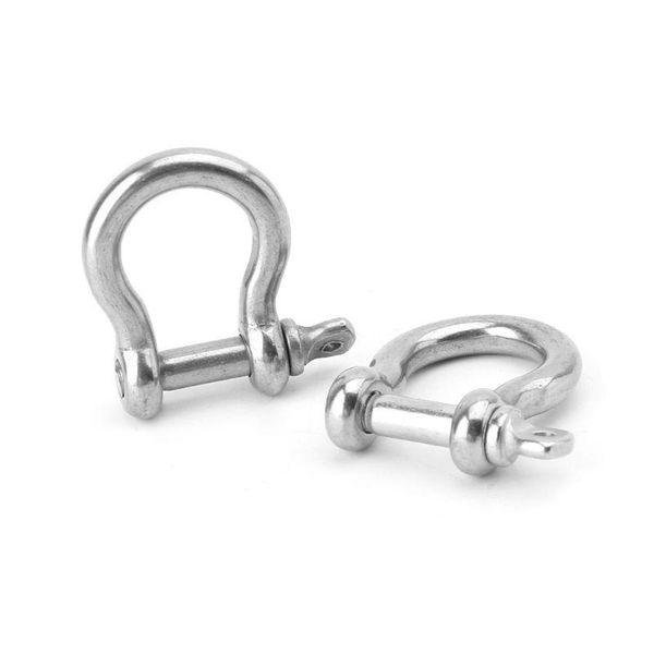 

2pcs outdoor survival paracord bracelets shackle screw pin buckle r58b gadgets