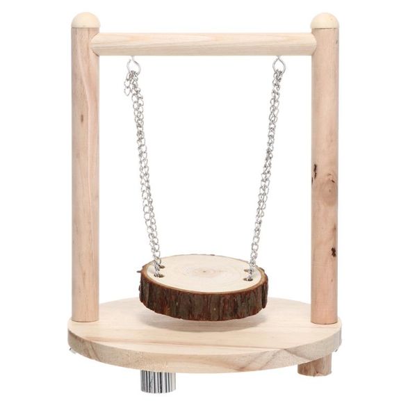 

small animal supplies 1pc wooden hamster funny dwarf swing lovely pet plaything