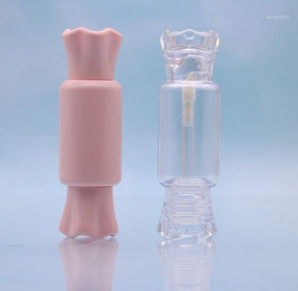 

10ml lip gloss tubes sweet shape red,pink,clear empty glaze tube mini sample vials cosmetic packing container storage bottles & jars