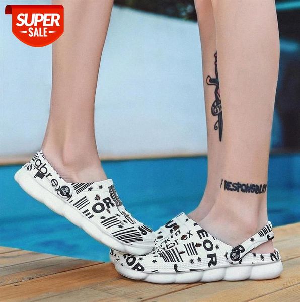 

2020 Crocse Summer Shoes Woman Ladies Beach Garden Women Flat Sandals Rubber Clogs Female Eva Crocks Unisex Hole #fg7y, Black