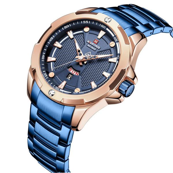 

wristwatches student sports watch concept creative men's waterproof quartz business calendar steel band, Slivery;brown