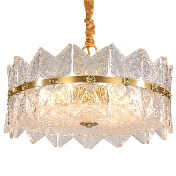 

pendant lamps all copper post-modern simple light luxury chandelier living room crystal creative dining bedroom lamp american