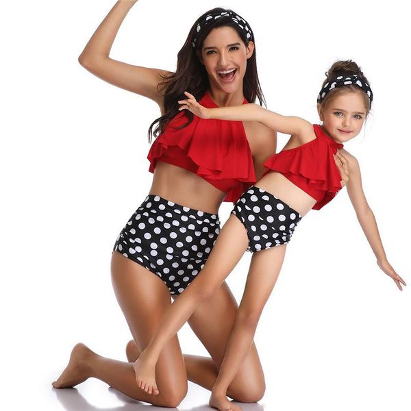 

fashion bikini set women swimwear high waist two piece swimsuit bikinis for girls beach bathing suits one-piece