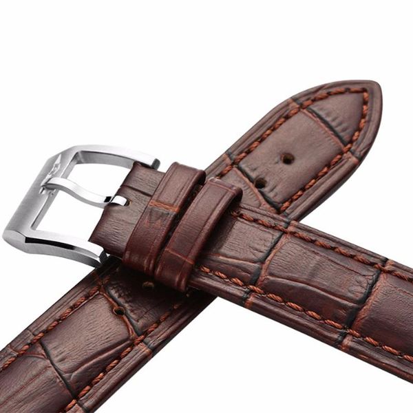 

watch bands genuine leather strap, Black;brown
