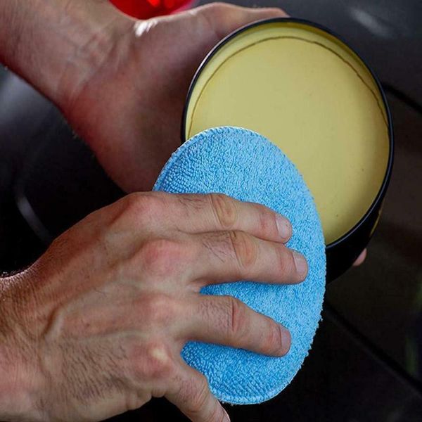

car sponge 3 x microfibre foam polish wax applicator pads home cleaning ideal for professional valeted automobile parts