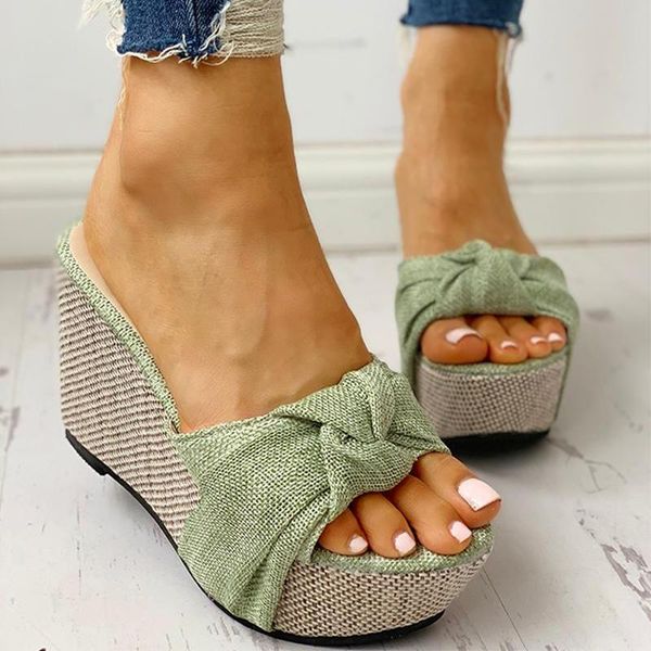 

dress shoes fashion slip on leisure platform summer sandals 2021 wedges high heels women woman mules, Black