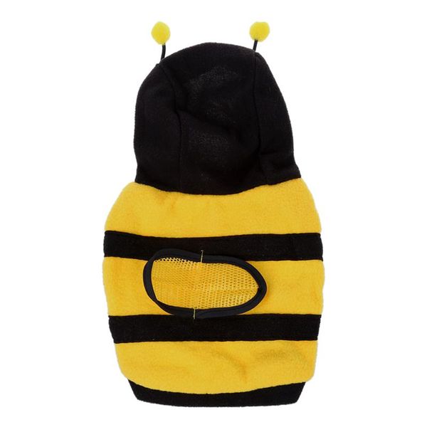 

dog apparel warm plush bee type hoodie pet cat puppy coat sweater outerwear size s