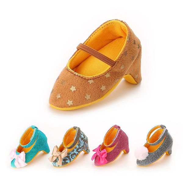 

first walkers baby shoes princess girl mary jane soft bottom high footwear heel boots