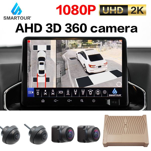 

car dvr smartour super 3d 360-degree driving recorder four camera 2k hd night vision panoramic reversing image multi-color car model