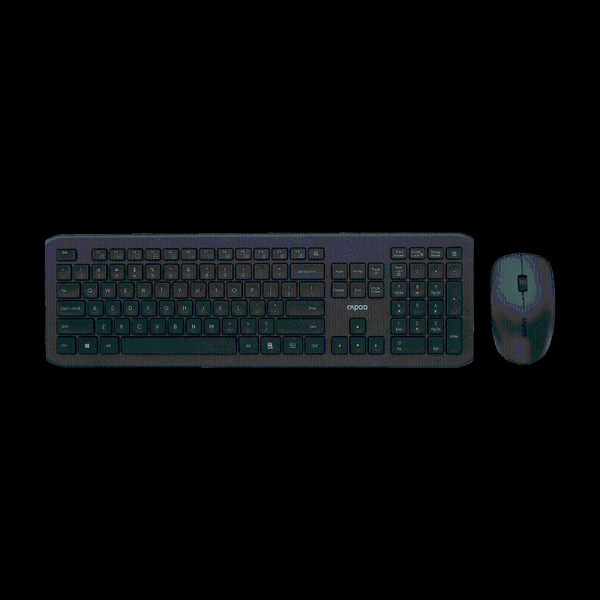 

keyboard mouse combos rapoo x2000 silent wireless & set multimedia shortcut keys mute and english/russian layout