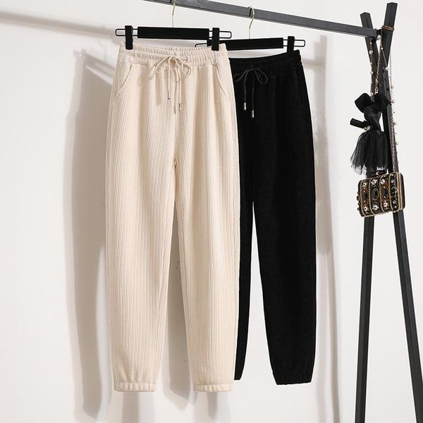 

women's pants & capris large 2021 fat sister autumn versatile fashion loose slim harlan leggings casual, Black;white