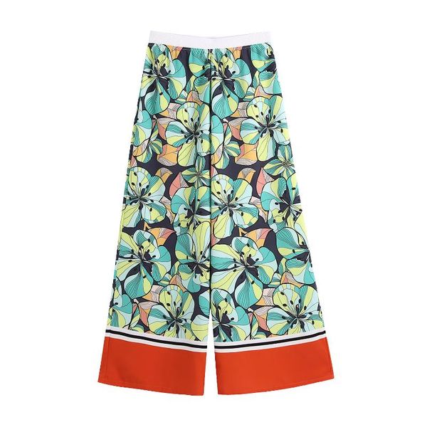 

women's pants & capris 2021 clothing wholesale printing hanging trousers slacks 1459, Black;white