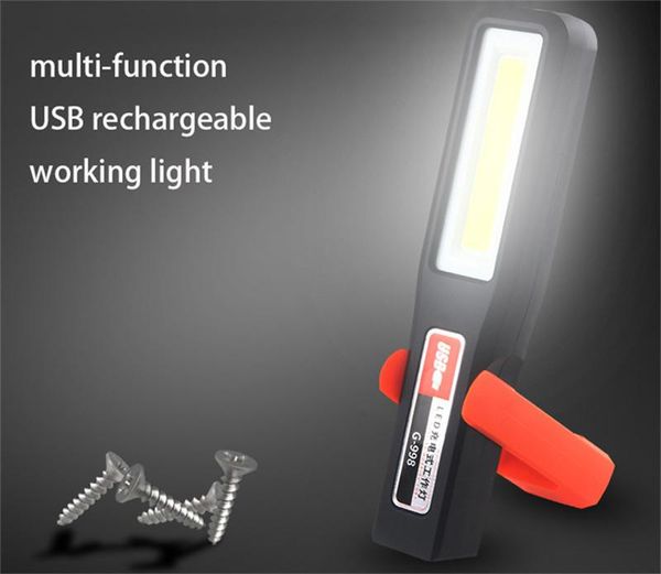 

emergency lights 500lm cob led ,3800mah usb rechargeable work light lamp,3 modes red camping tent lant