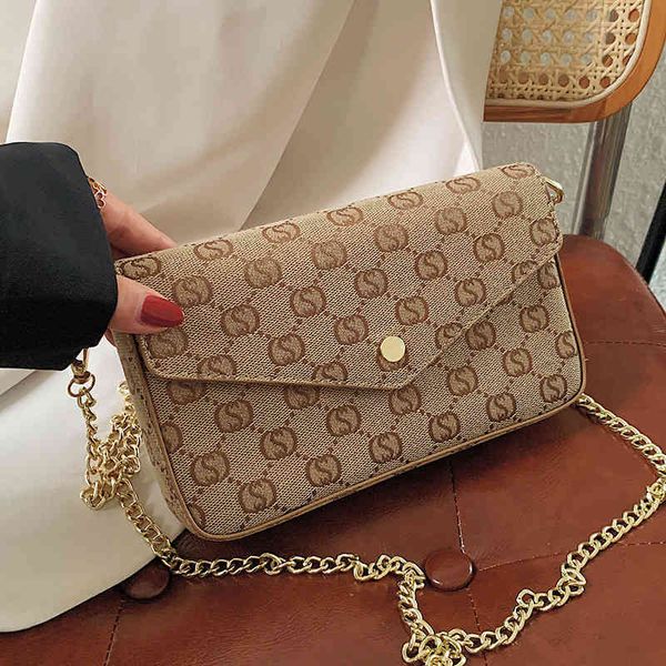 

75% off outlet sales women's 2021 autumn winter new simple and korean old flower messenger bag fashion foreign style single shoulder ba, Black;red