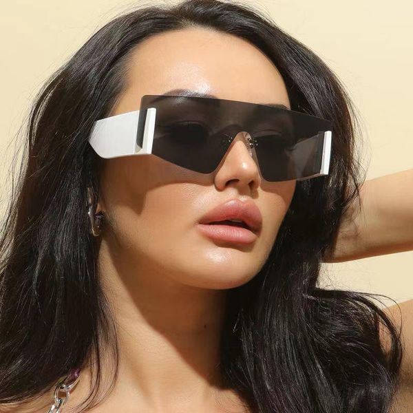 

sunglasses big frame square fashion trend all-match women's cross-border, White;black
