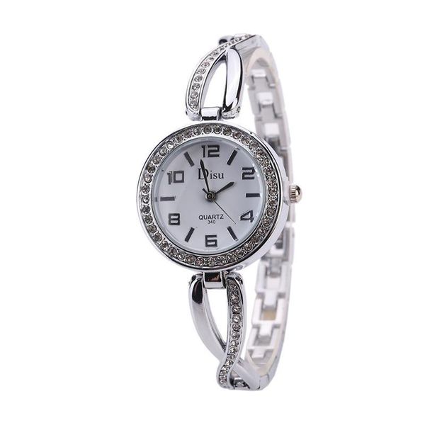 

wristwatches women watch ladies nobler fashion casual 5 colors wafer design round dial bracelet mujor quartz wristwatch female relojes, Slivery;brown