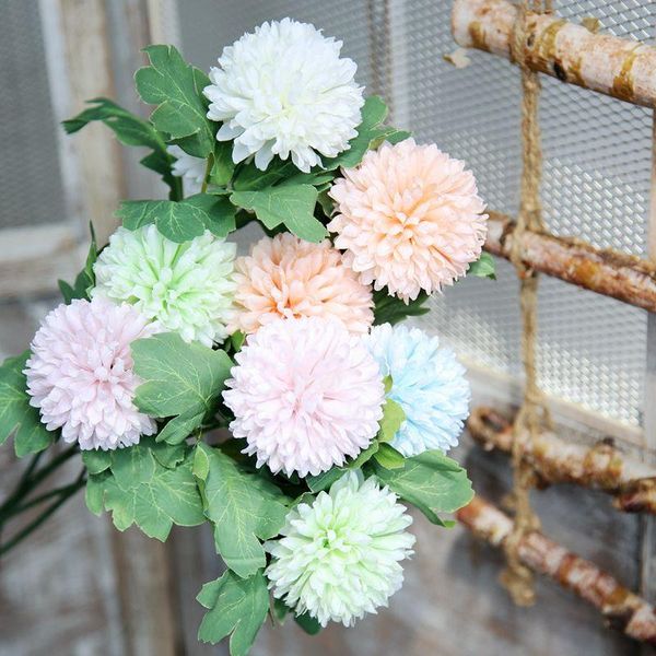 

decorative flowers & wreaths 2 heads silk dandelion hyacinth artificial flower wedding decoration for home party fake