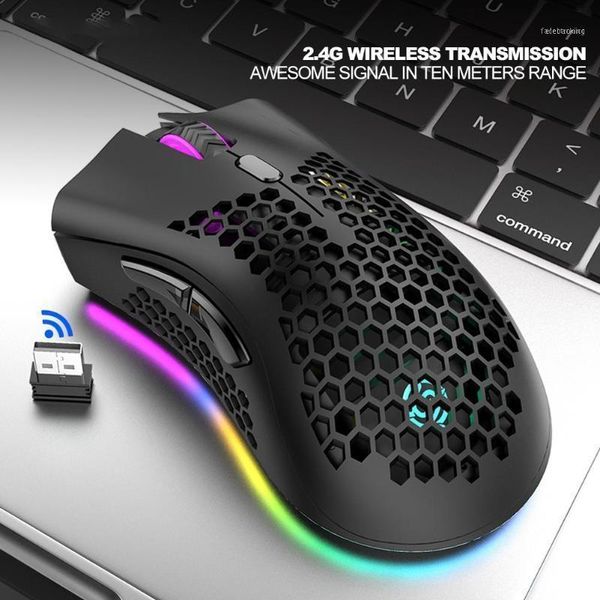 

wireless usb rechargeable 1600 dpi rgb backlight gaming mouse for pc/lap1