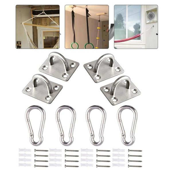

accessories 4sets anchor mount u-shaped standard hammock hooks ceiling anchors wall for fitness training yoga swing hangers