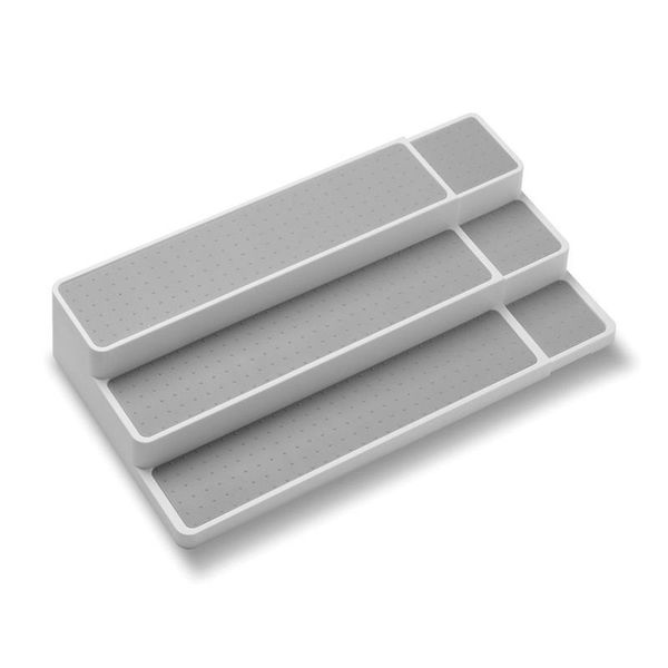 

expandable shelf organizer cabinet collection 3-levels slip lining seasoning rack easy to install and clean bathroom shelves