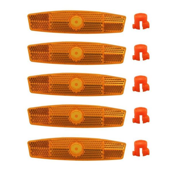 

bike lights 5pcs/set spoke reflector warning light safety wheel rim reflective lamp mount vintage clip tube
