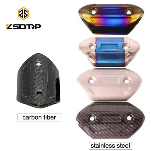 

motorcycle exhaust system zsdtrp 40-63mm muffler carbon fiber protector heat shield cover guard anti-scalding
